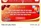 HƯỚNG DẪN CHI TIẾT CÁCH GÓP Ý SỬA ĐỔI HIẾN PHÁP TRÊN VNEID