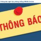 THÔNG BÁO Tổ chức xem sự kiện truyền thông “Vì cộng đồng không ma túy”