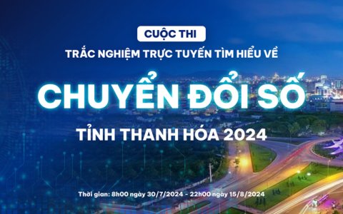 Hướng dân dự thi cuộc thi trực tuyến "Tìm hiểu về Chuyển đổi số tỉnh Thanh Hoá năm 2024"