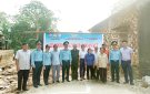 Lễ khởi công xây dựng nhà Đại đoàn kết tại khu phố Tân Lập thị trấn Sao Vàng