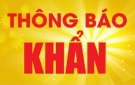 Tin lũ khẩn cấp trên sông chu khu vực Tỉnh Thanh Hóa