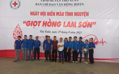 THỊ TRẤN SAO VÀNG: THAM GIA NGÀY HỘI  HIẾN MÁU TÌNH NGUYỆN " GIỌT HỒNG LAM SƠN" NĂM 2022