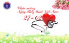 Đảng ủy, HĐND, UBND, MTTQ và các ngành đoàn thể chúc mừng Trạm y tế và Hội Đông y thị trấn nhân ngày thầy thuốc Việt Nam 27/2
