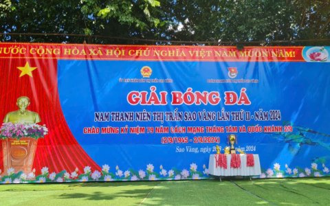 THỊ TRẤN SAO VÀNG: KHAI MẠC GIẢI BÓNG ĐÁ NAM THANH NIÊN LẦN THỨ 2 NĂM 2024